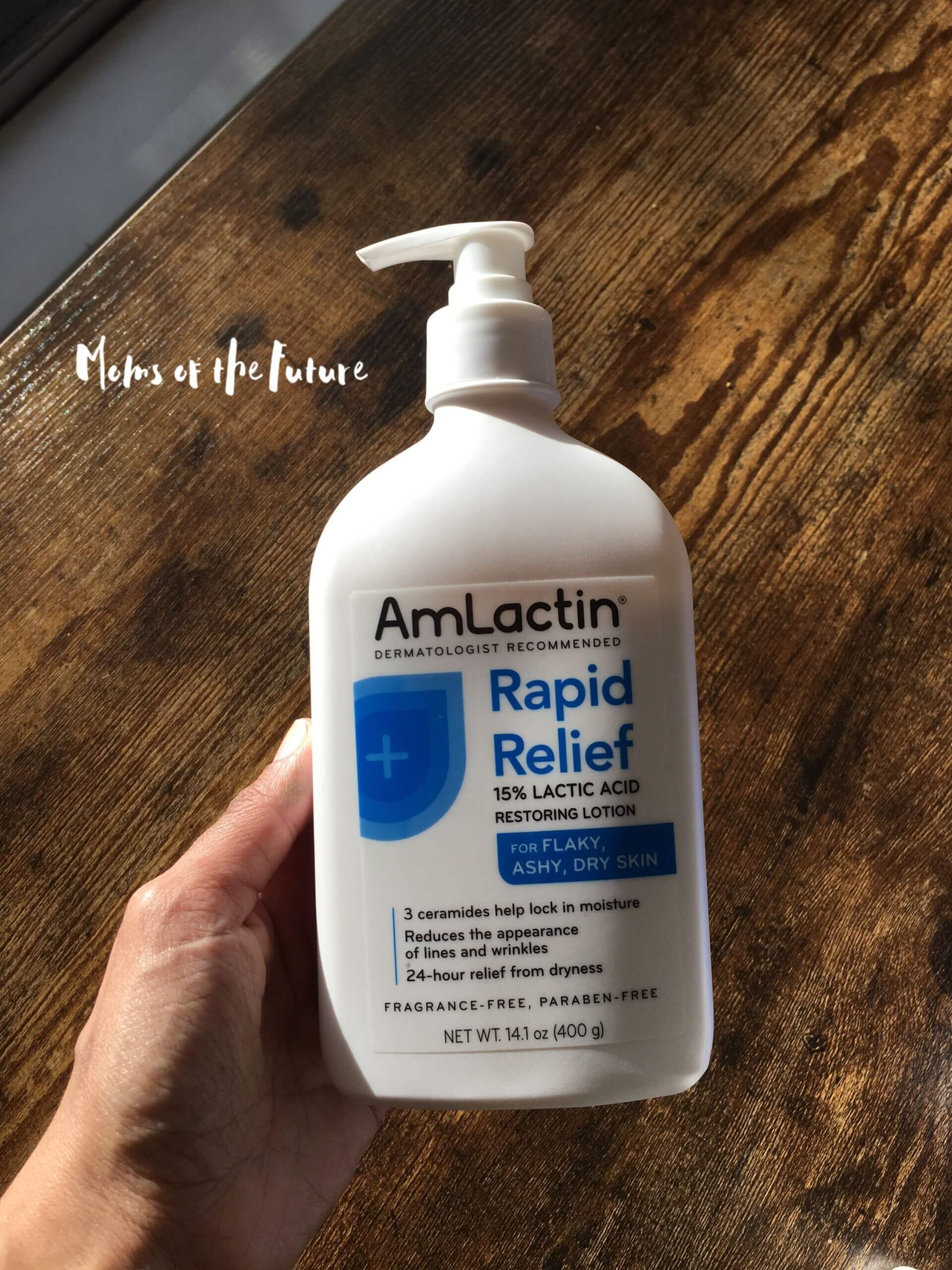 AmLactin Intensive Healing Body Lotion for Dry Skin – 14.1 oz Pump Bottle – 2-in-1 Exfoliator & Moisturizer with Ceramides & 15% Lactic Acid for Relief from Dry Skin