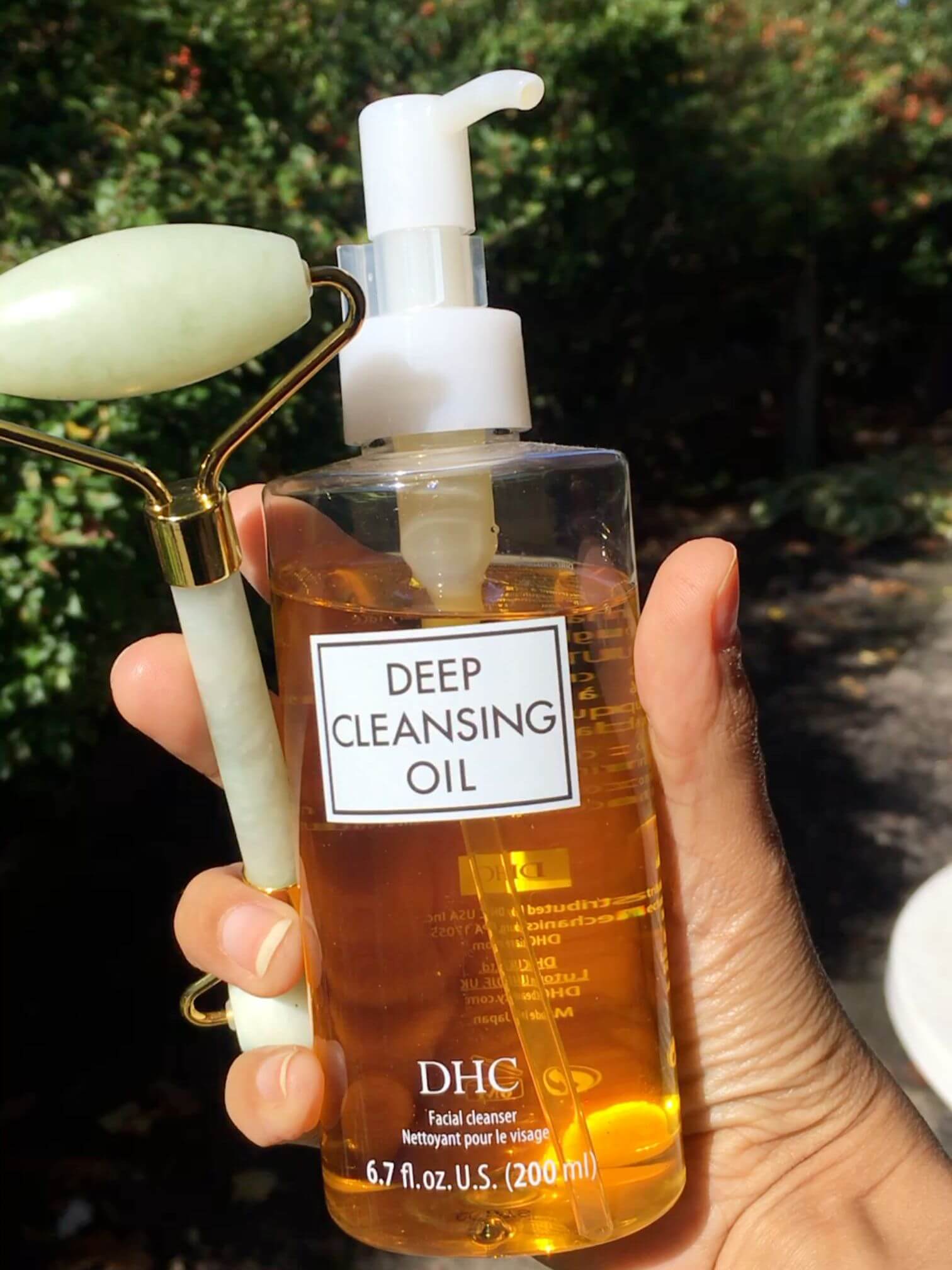 DHC Deep Cleansing Oil, Facial Cleansing Oil, Makeup Remover, Cleanses without Clogging Pores, Residue-Free, Fragrance and Colorant Free, All Skin Types, 6.7 fl. oz