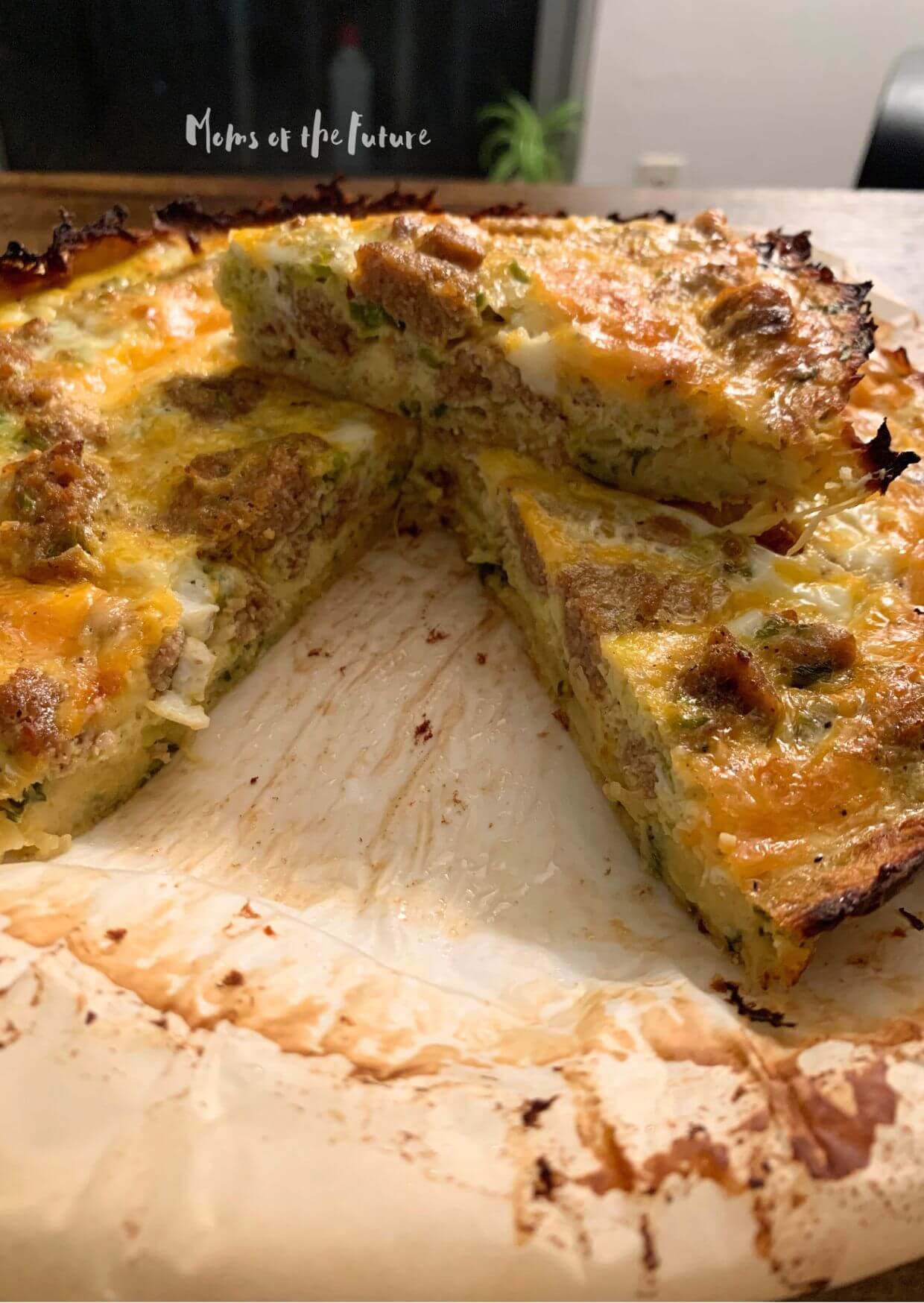 Leek Quiche with no crust, Fall Quiche, Fall Recipe, Quiche Recipe