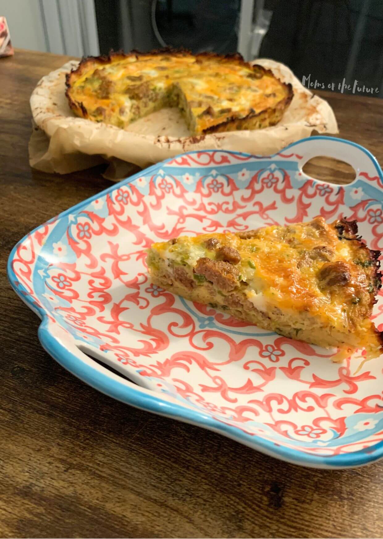 Leek Quiche with no crust, Fall Quiche, Fall Recipe, Quiche Recipe